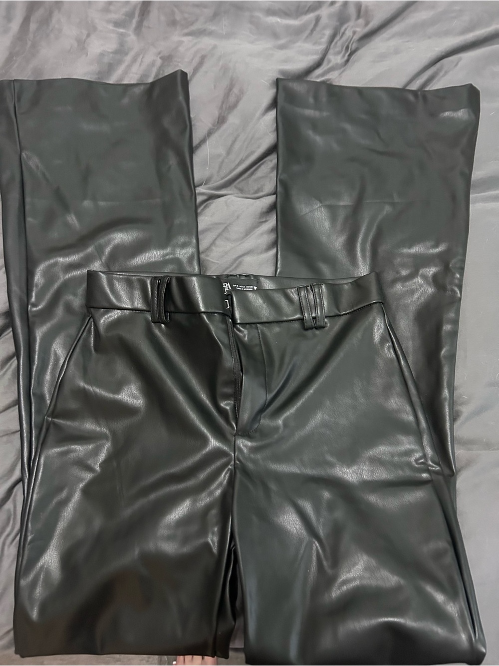 ZARA Black Faux Leather Pants